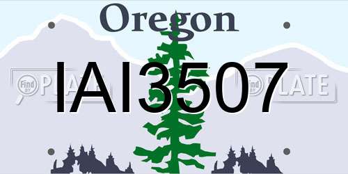 IAI3507 Oregon License Plate