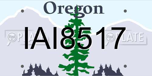 IAI8517 Oregon License Plate