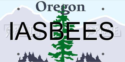IASBEES Oregon License Plate
