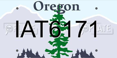 IAT6171 Oregon License Plate