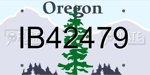 IB42479 Oregon License Plate