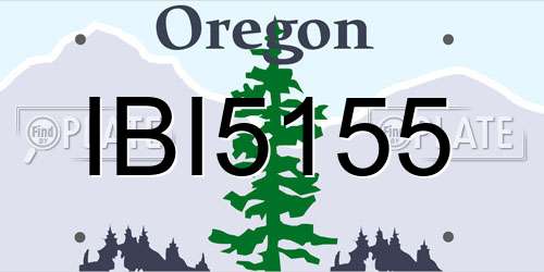 IBI5155 Oregon License Plate