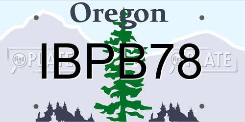 IBPB78 Oregon License Plate
