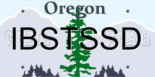 IBSTSSD Oregon License Plate