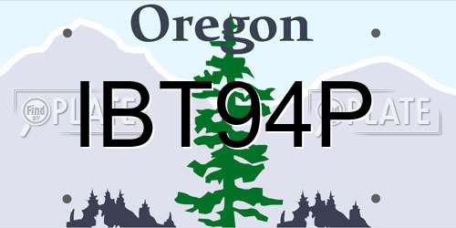 IBT94P Oregon License Plate