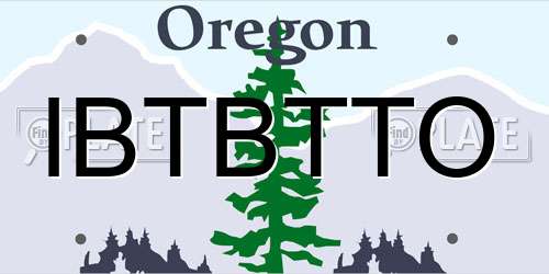 IBTBTTO Oregon License Plate