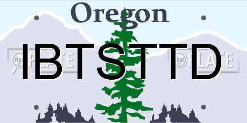 IBTSTTD Oregon License Plate