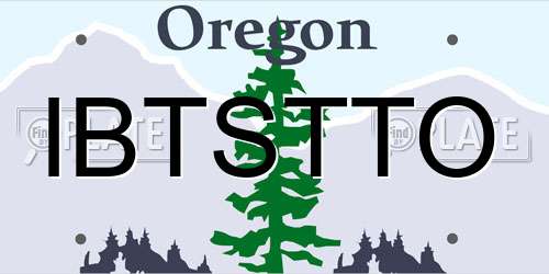 IBTSTTO Oregon License Plate