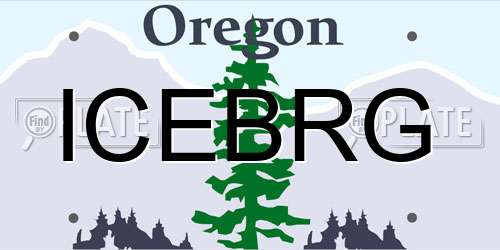 ICEBRG Oregon License Plate