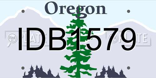 IDB1579 Oregon License Plate