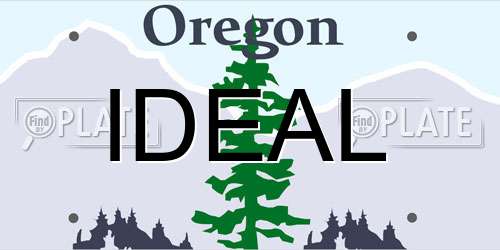 IDEAL Oregon License Plate