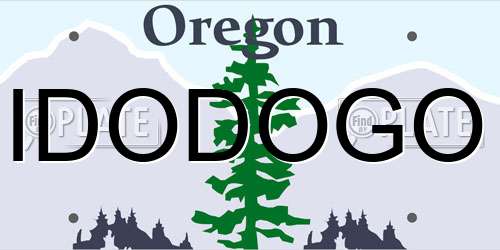 IDODOGO Oregon License Plate