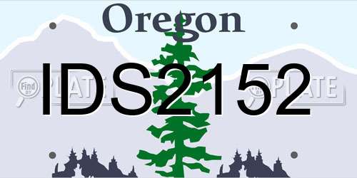 IDS2152 Oregon License Plate