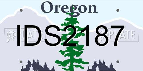IDS2187 Oregon License Plate