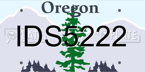 IDS5222 Oregon License Plate