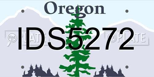 IDS5272 Oregon License Plate