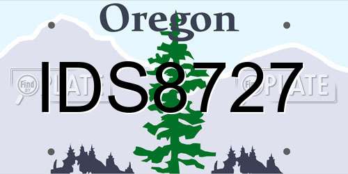 IDS8727 Oregon License Plate