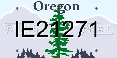 IE21271 Oregon License Plate