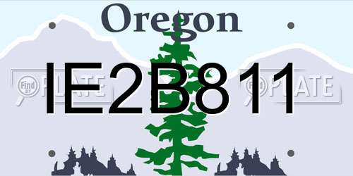 IE2B811 Oregon License Plate