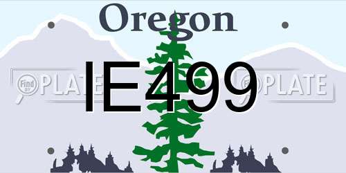 IE499 Oregon License Plate