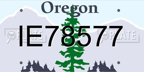 IE78577 Oregon License Plate