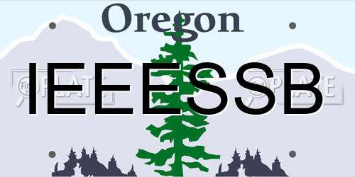 IEEESSB Oregon License Plate