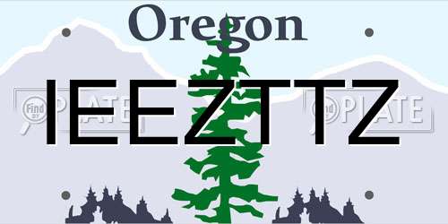 IEEZTTZ Oregon License Plate