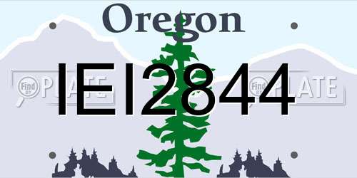 IEI2844 Oregon License Plate