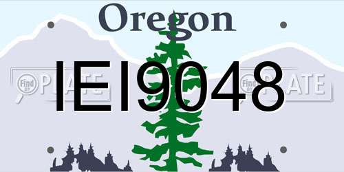 IEI9048 Oregon License Plate