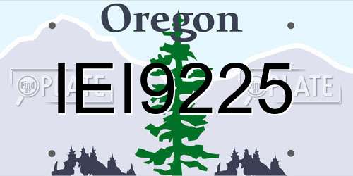IEI9225 Oregon License Plate