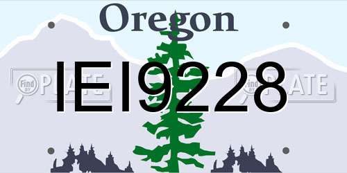 IEI9228 Oregon License Plate