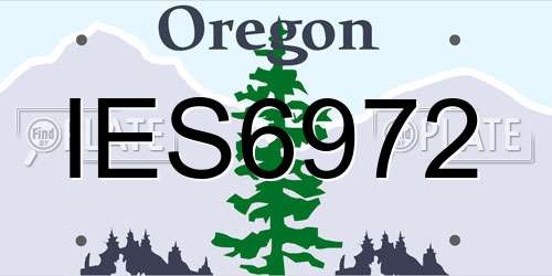 IES6972 Oregon License Plate