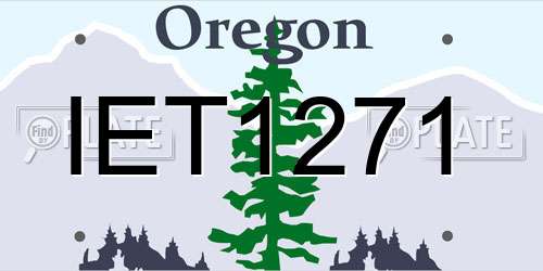 IET1271 Oregon License Plate