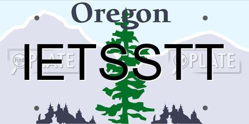 IETSSTT Oregon License Plate