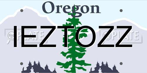 IEZTOZZ Oregon License Plate