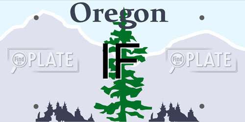 IF Oregon License Plate