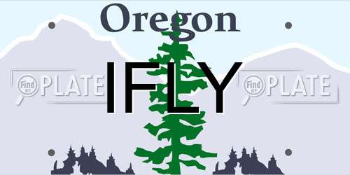 IFLY Oregon License Plate