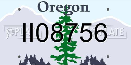 II08756 Oregon License Plate
