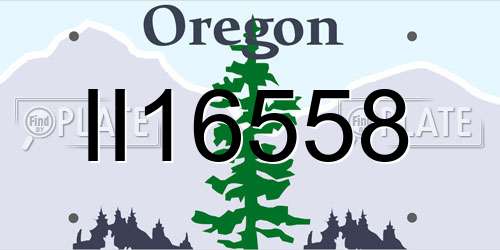 II16558 Oregon License Plate