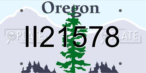 II21578 Oregon License Plate
