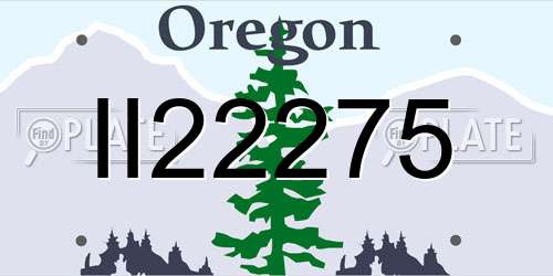 II22275 Oregon License Plate