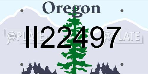 II22497 Oregon License Plate