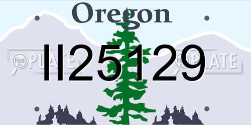 II25129 Oregon License Plate