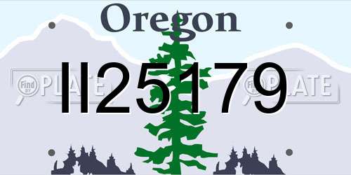 II25179 Oregon License Plate