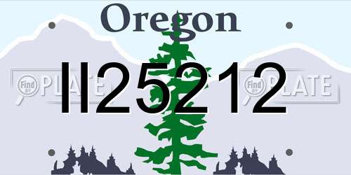 II25212 Oregon License Plate