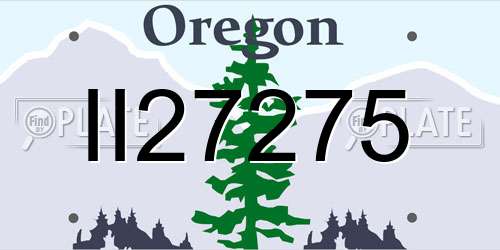II27275 Oregon License Plate
