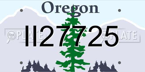 II27725 Oregon License Plate