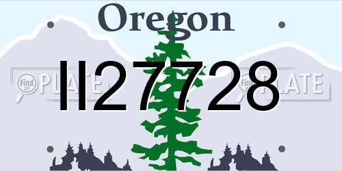II27728 Oregon License Plate