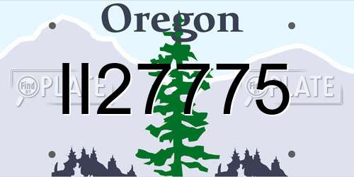 II27775 Oregon License Plate