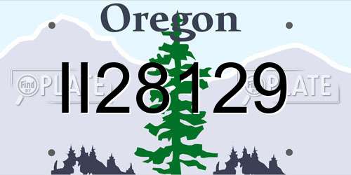 II28129 Oregon License Plate